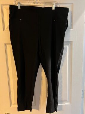 Black Stretch Ankle Pants